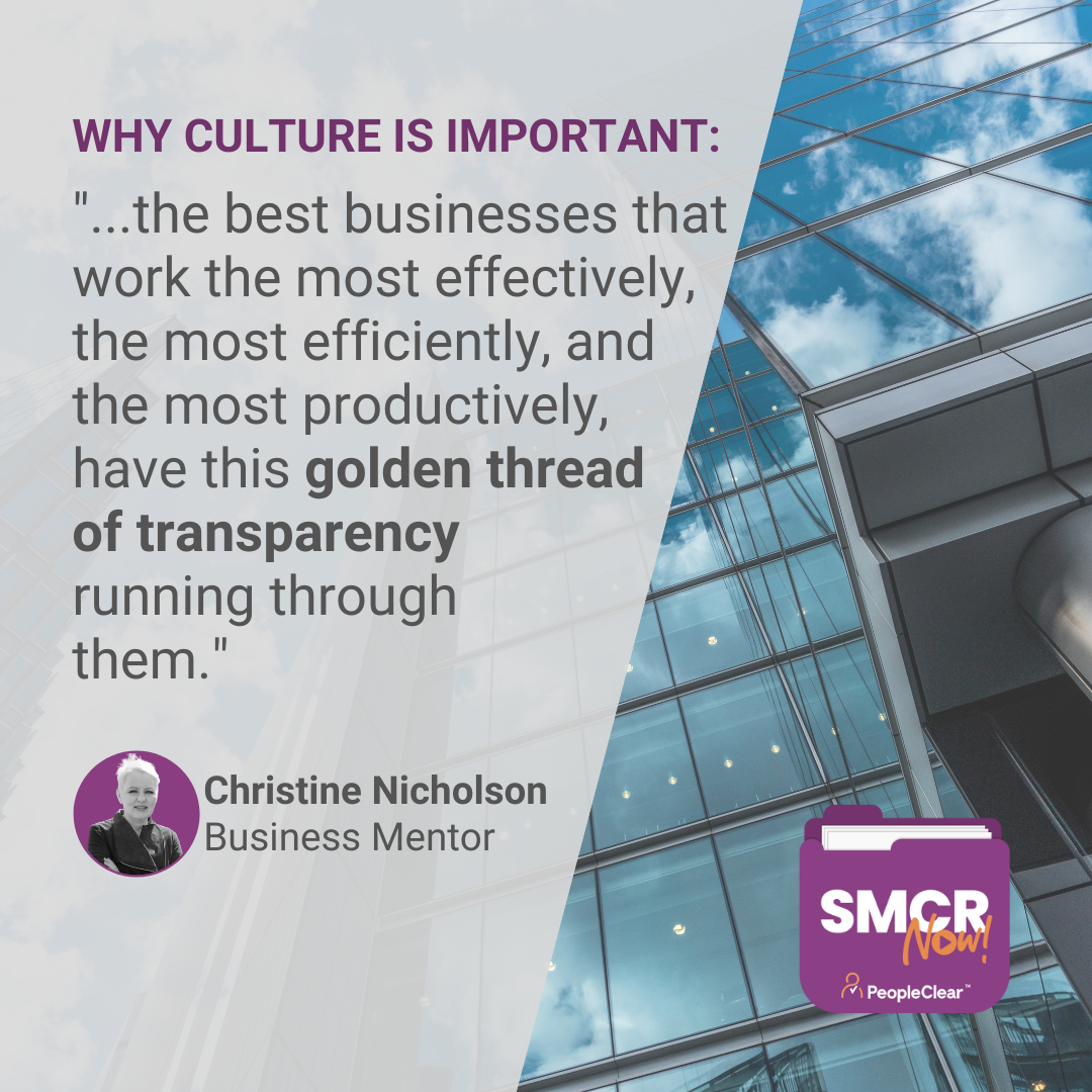"...the best businesses that work the most effectively, the most efficiently, and the most productively, have this golden thread of transparency running through them."